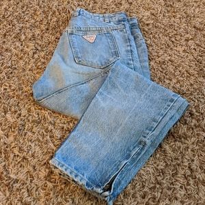 Vintage 80's high rise zip ankle Guess jeans 32